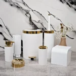 سرویس 5 پارچه طرح ایکیا سفید طلا کد K02